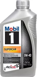 Mobil 1 Supercar Advanced Full Synthetic Motor Oil 0W-40, 6-Pack of 1 Quarts - Picture 1 of 5