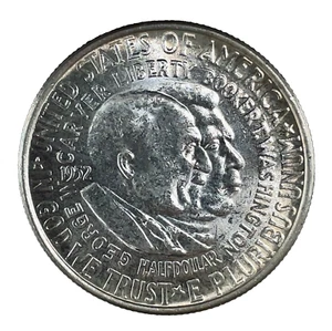 1952 Carver / Washington Commemorative Half Dollar 90% Silver 50c US Coin #4 - Picture 1 of 8