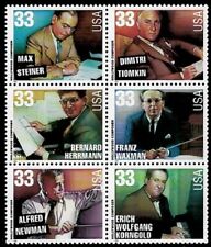US 1999 SC#3339-44 HOLLYWOOD COMPOSERS  POSTAGE STAMP BLOCK OF 6 MNH