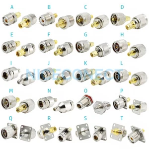 1x SMA RP-SMA a N UHF PL-259 SO-239 macho hembra enchufe conector adaptador RF - Imagen 1 de 21
