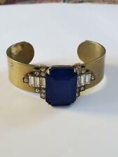 Loren Hope Crystal Blue Stone Cuff Bracelet As Found