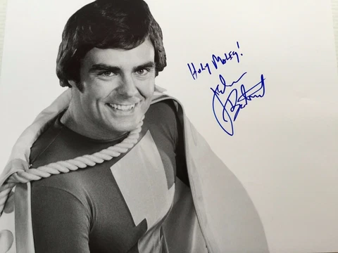 Jackson Bostwick Shazam Signed LE 16x20 B&W Photo Cover