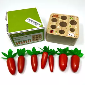 Goryeo Baby - Baby Karotte Rettich Ernte Spielzeug Holz Spiel pädagogisch neu geöffnete Verpackung - Bild 1 von 3