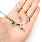 5pcs Fishing Lure Trace Rope Wire Leader Line Rolling Swivel Tackle (20cm)