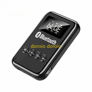 For Aux Wireless Bluetooth 5.0 Transmitter & Receiver Audio Adapter 2in1 Music - Picture 1 of 6