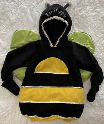 MINIWEAR Disfraz de Abejorro HAPPY ABEJA Niño Pequeño, 36 Meses, Chaleco con Capucha y Alas Foto 1 de 4