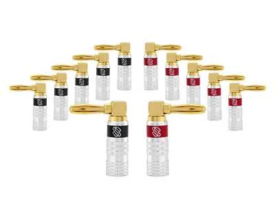 Enchufes banana Sewell Silverback con conectores de ángulo recto - Actualización 2024 Foto 1 de 4