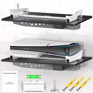 PS5 Slim Wall Mount Kit Horizontal, PS5 Shelf Wall Mount Horizontal for PlayStat - Picture 1 of 7
