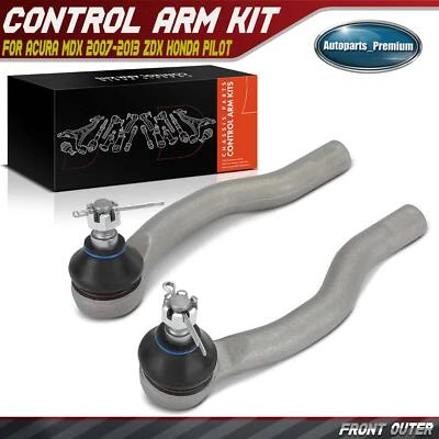 Front Outer Steering Tie Rod Ends for Acura MDX 2007-2013 ZDX Honda Pilot 09-15 - Image 1 of 4