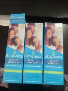 3 Lot Fairhaven Health Baby Dance Fertility Lubricant Multi-Use Tube Exp 04/2024 - Picture 1 of 2