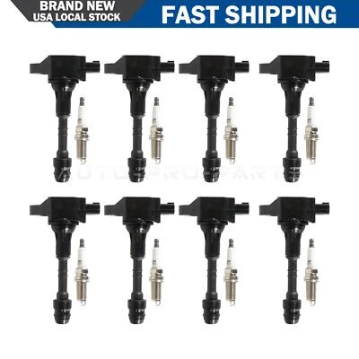 8x Ignition Coils & 8x Spark Plug for 2007-2015 Nissan Armada UF551 & 4469 Foto 1 de 4