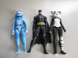 4 Fortnite DC 12 ZOLL FEIGEN SUPERHELD PANDA MÄDCHEN GEFRORENER FISCHSTAB BATMAN AQUAMAN - Bild 1 von 6
