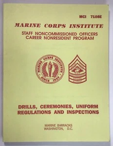MCI 7108E Drills Ceremonies Uniform Regulation Inspection Soft Cover 1987 Yellow - Bild 1 von 11