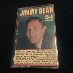 JIMMY DEAN - 24 Greats (1987 Highland Music) - used cassette tape (DLX-7860) - Picture 1 of 5