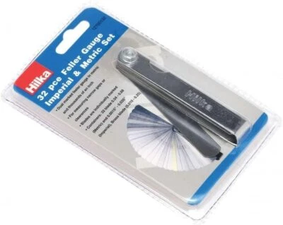 Hilka Tools 12700132 32 Feeler Gauge Imperial & Metric Set