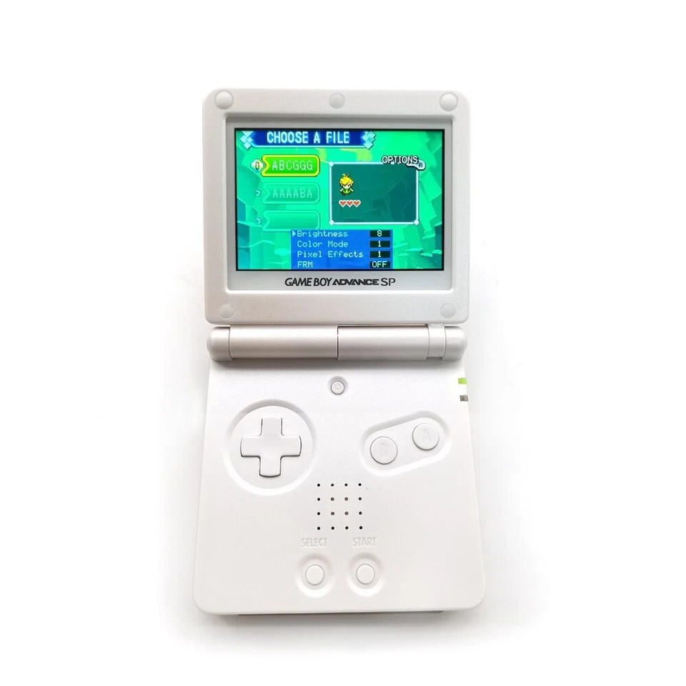 White Game Boy Advance GBA SP Backlit IPS Game Console V5 Menu OSD 15 Level MOD - Image 1 of 4