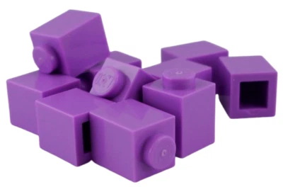 Lego 10 Stück Steine in mittel lavendel (medium lavender) 1x1 (3005) Basic Neu - Bild 1 von 3