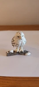 Schleich Snowy Owl Toy Figure Figurine Rare Retired - Picture 1 of 3
