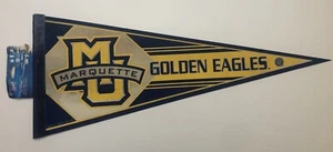 Vintage Wincraft Marquette University Golden Eagles Souvenir 30" Felt Pennant - Picture 1 of 7