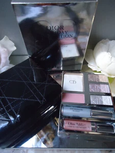 DIOR HOLIDAY COLLECTION Makeup Palette in Black Cannage Case New Boxed VERY RARE - Imagen 1 de 19
