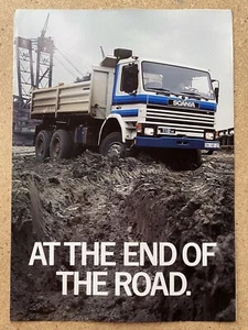 c1974 Scania at the end of the road. 6x6 and 4x4 original sales brochure - Foto 1 di 8