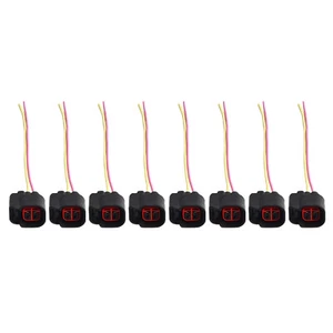 8 PCS Fuel Injector Connector Wiring Plug Clip For EV6 EV14 Pigtail Splice - Picture 1 of 2