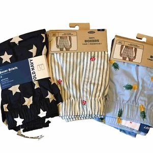 LOT OF 3 NEW PAIRS OF MEN’S OLD NAVY BOXER ⭐️UNDERWEAR, MEDIUM 🍍🍍🌹 - Picture 1 of 9
