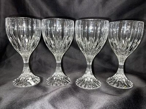 MIKASA PARK LANE WINE GOBLETS Glasses 6 3/8", SET OF 4, NWT, FABULOUS HEAVY - Picture 1 of 10
