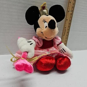 Disney Store VALENTINES MINNI MOUSE Bean Bag Plush - Queen of Hearts - RARE! - Picture 1 of 9