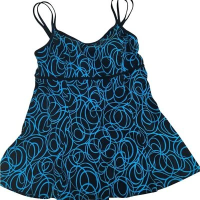 Traje de baño multicolor de una pieza de una sola longitud Foto 1 de 4