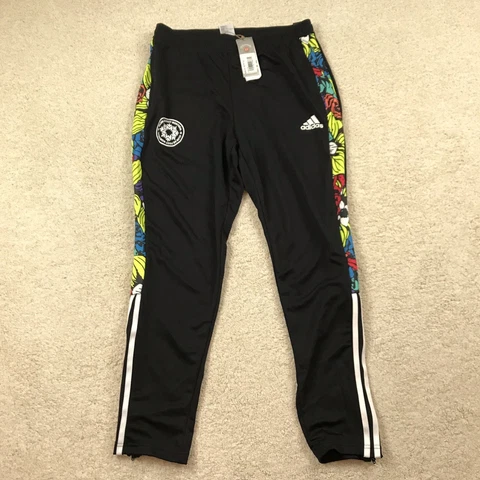 Adidas Club De Foot Montreal Mens Large Tiro Pants Floral Black New Cover
