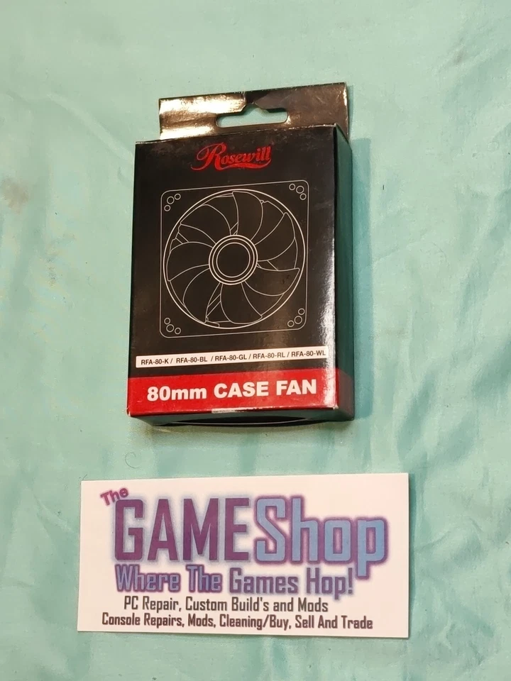  NEW Rosewill 80mm Case Fan RFA-80-K /RFA-80-BL /RFA-89-GL /RFA-80-RL /RFA-80-WL - Image 1 of 4