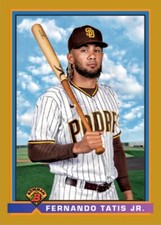 FERNANDO TATIS JR. 2021 BOWMAN 1991 BOWMAN JUMBO GOLD 5x7 #/10 SAN DIEGO PADRES