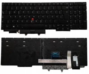 Deutsch Tastatur Lenovo IBM Thinkpad E15 20T8 E15 20RD Gen 1 2 QWERTZ LED - Picture 1 of 3