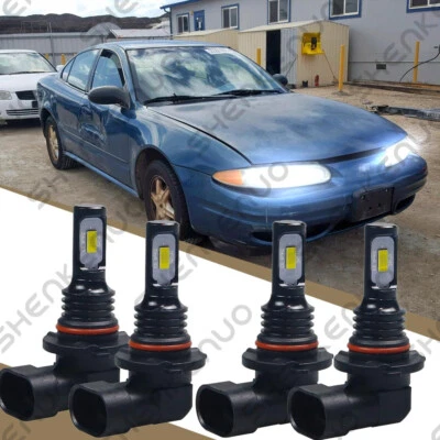 Faros LED delanteros 6000K luces de haz alto/bajo bombilla para Oldsmobile Alero 1999-2004 Foto 1 de 4