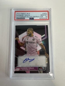 2023 Topps Finest MLS Black Refractor 2/10 DeAndre Yedlin PSA 10 GEM MT Auto - Picture 1 of 3