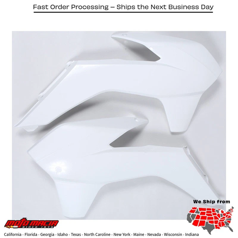 Radiator SHROUDS 白色 KTM 350 EXC-F 2014-2016 KTM 500 XCF-W 2013-2015 KTM 350 — 第 1/1 张图片