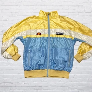 Chaqueta deportiva vintage de los 80 Ellesse para mujer talla 10 forrada en Estados Unidos satinada hecha en Italia - Imagen 1 de 14