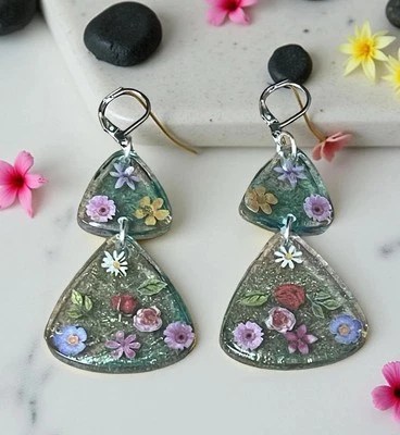 Flower Earrings New - Image 1 of 4