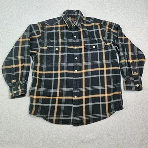 Moose Creek Shirt Mens Medium Black Flannel Long Sleeve Button Up Lumberjack - Picture 1 of 23