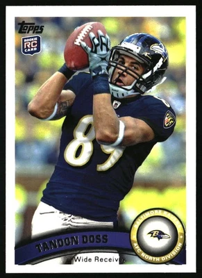 2011 Topps #101 Tandon Doss RC Baltimore Ravens - Image 1 of 2