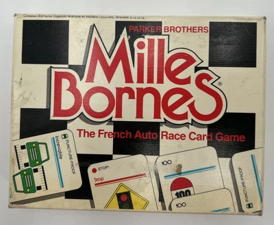 Mille Bornes 法国赛车卡牌游戏 1982 年完整复古 #710 — 第 1/2 张图片