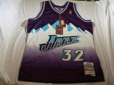 Mitchell & Ness Utah Jazz Malone 32 Purple/White Jersey 1996-97 Tags Men’s Large - Image 1 of 4