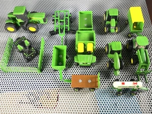 John Deere Ertl LOT of 12 plastic DieCast replica farm toys tractors, gator, ATV - Picture 1 of 20