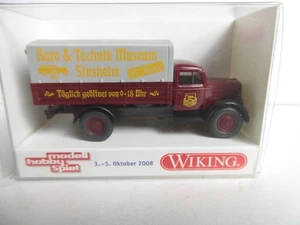 Wiking 1:87 Opel Blitz plataformas camión museo Sinsheim, ¡nuevo!!! - Imagen 1 de 5