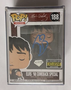 Austin Butler signed Funko Pop 188 Diamond Elvis Presley Autogramm JSA Hard Card - Bild 1 von 2