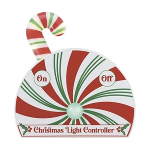 8" Christmas Multicolor Candy Cane Light Controller Fun Holiday Classic Ornament - Picture 1 of 12
