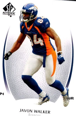 2007 SP Authentic Javon Walker Denver Broncos #44 - Image 1 of 2