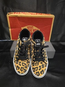 Vans Off The Wall Black/White Cheetah With Box - Picture 1 of 7