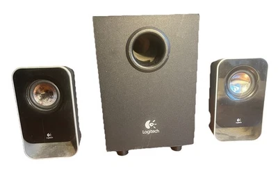 Logitech LS21 S-00042 Multimedia 2.1 Stereo Speakers & Subwoofer Black/Silver - Image 1 of 4